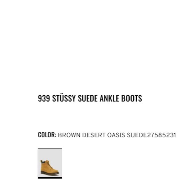 Brown Tan Dr. Martens 939 Suede Boots Size 6 - Picture 10 of 10